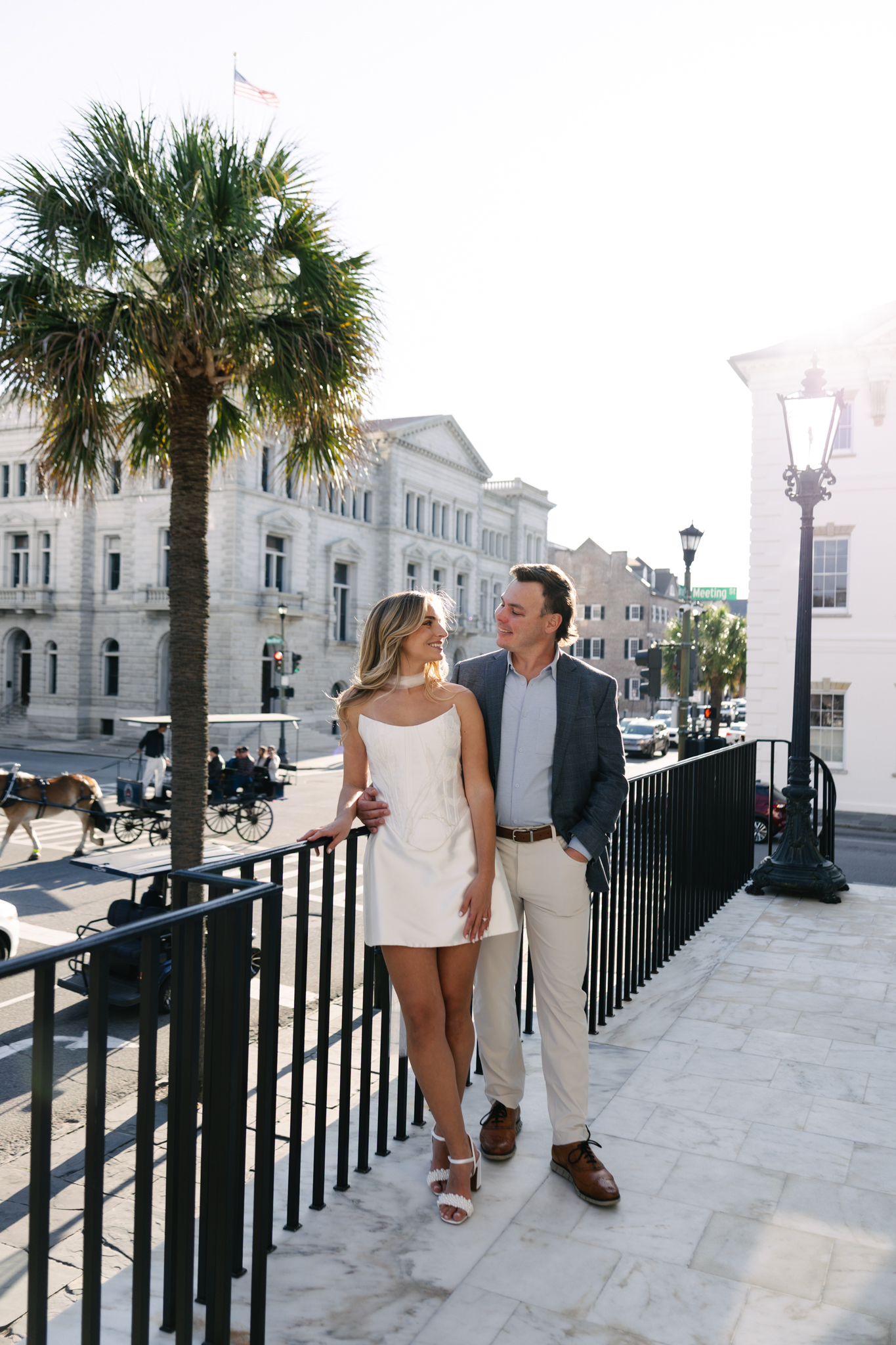 Leah and Mike on the steps